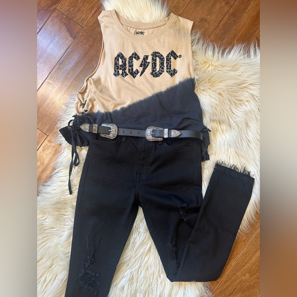 Just Black Denim distressed skinny jeans